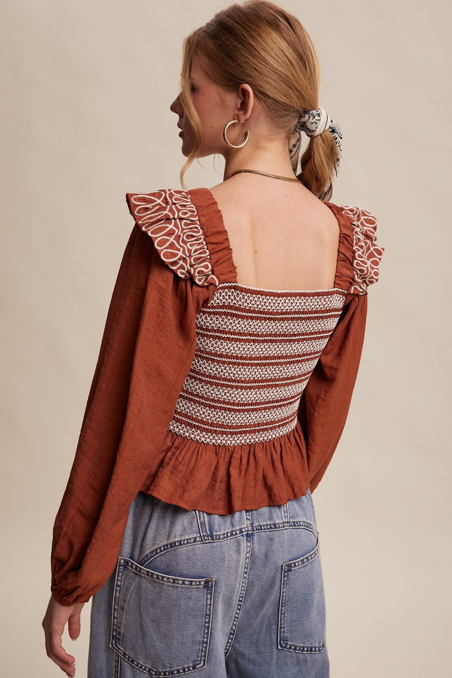 Megan Top-Terracotta
