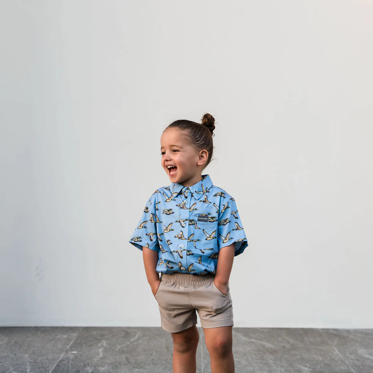 Youth Everyday Short-Cobblestone Khaki-Duck Hunt Pocket
