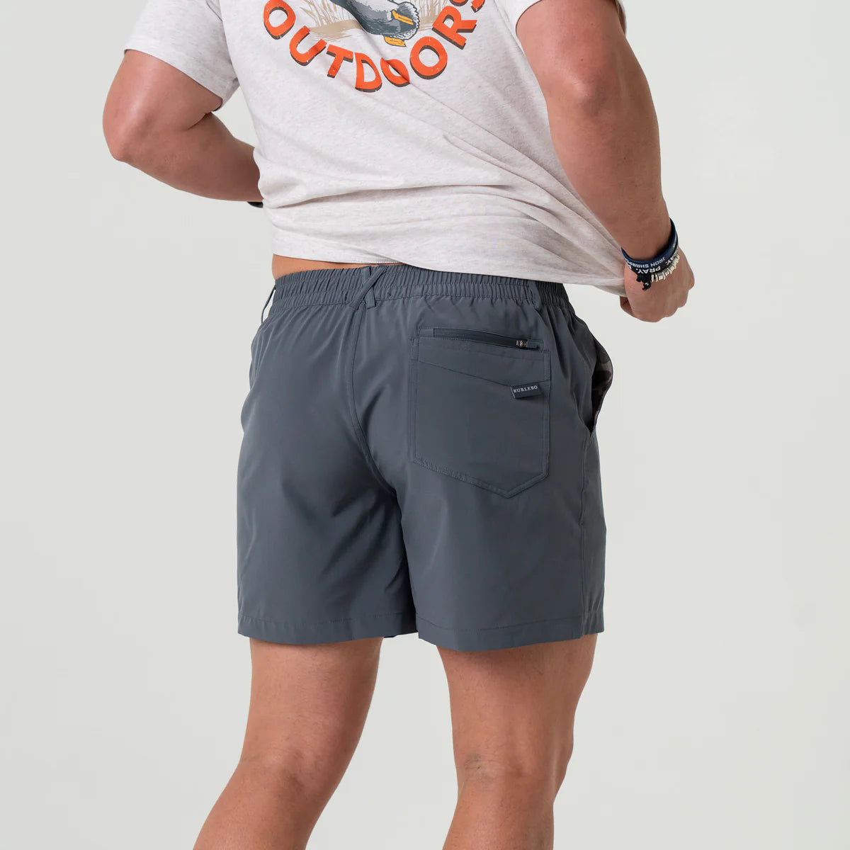 Everyday Shorts-River Rock Grey-Classic Deer Camo Pocket