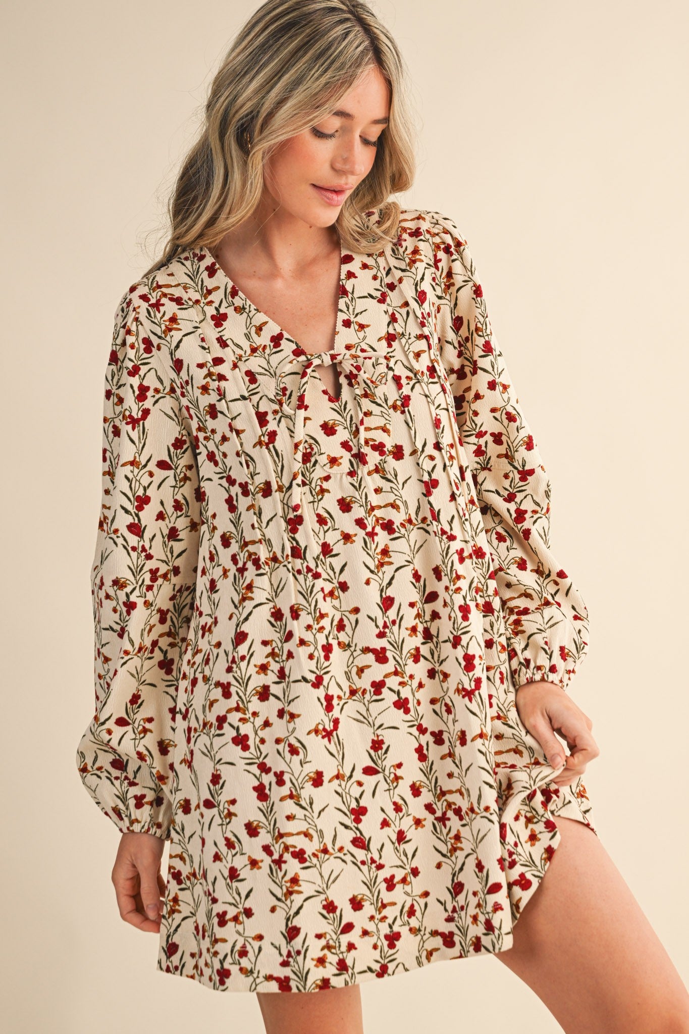 Fall In Love-Cream Multi Floral
