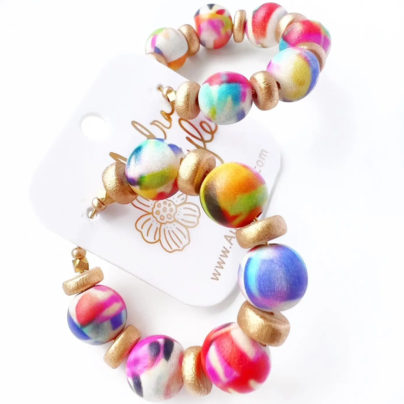 Beaded Hoop Earring