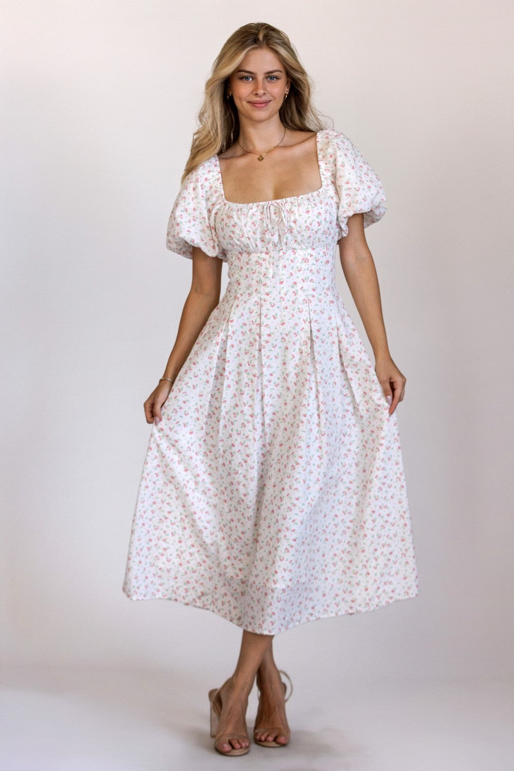 Romantic Kiss Dress - white mix