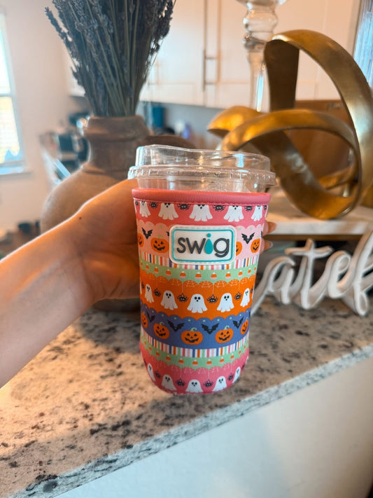 Multi Color Halloween Cup Coolie (medium)