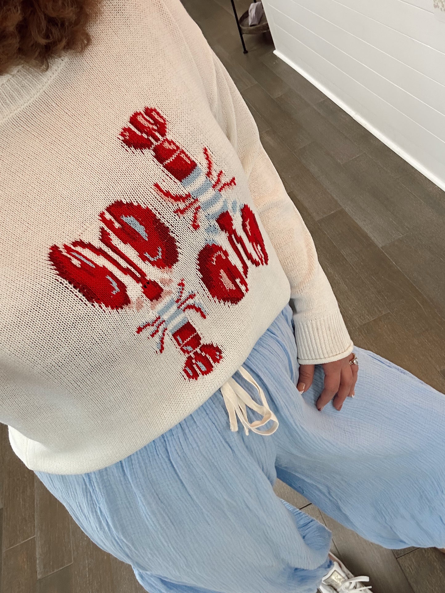 Lobster Baby Sweater