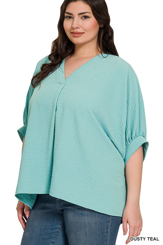 Airy Babe Top - Dusty Teal