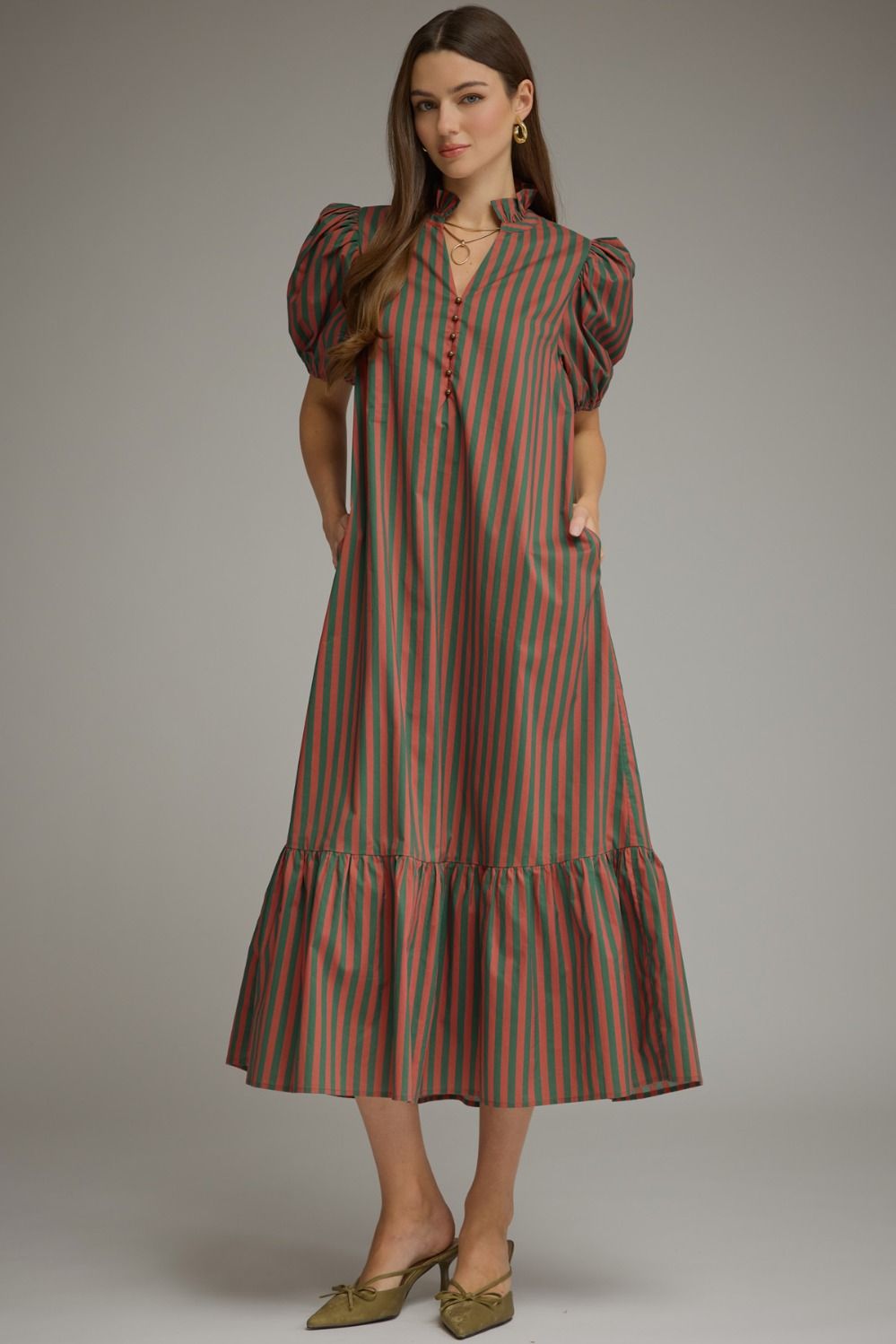 Julie Midi - rust green
