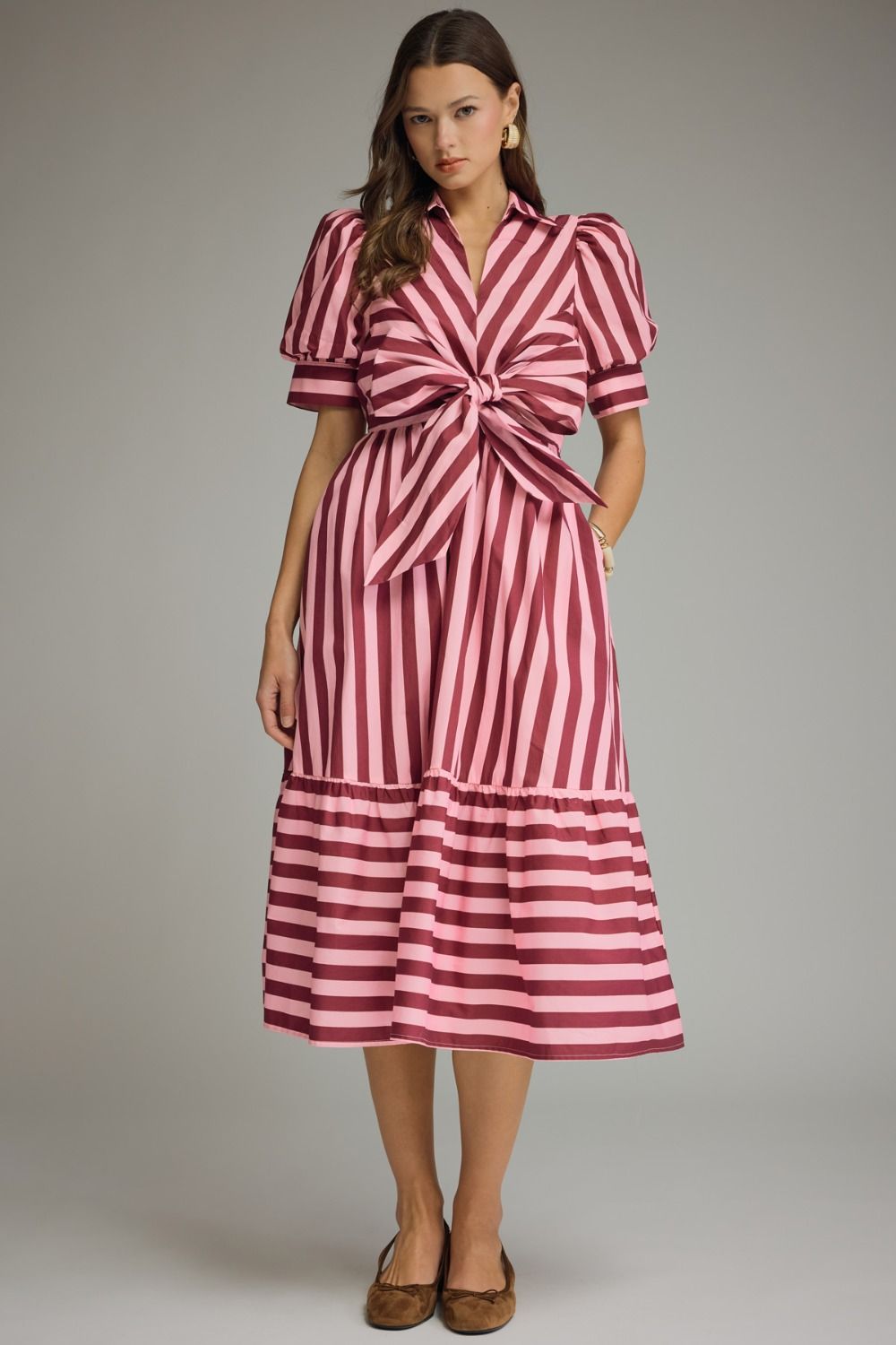 Poppie Midi - pink/wine
