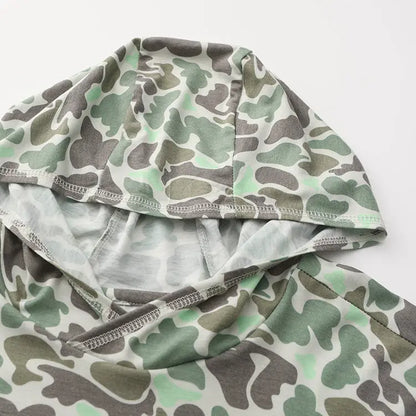 Ole Boy Performance Hooded Tee - Green Camo