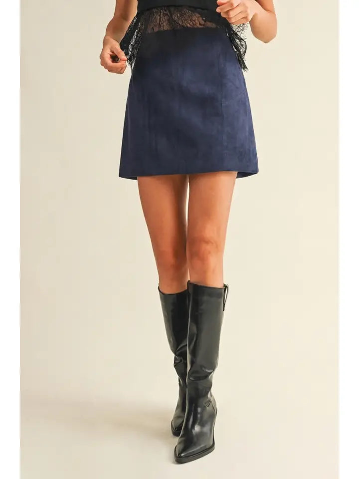 In the Stands Skirt - pageant blue