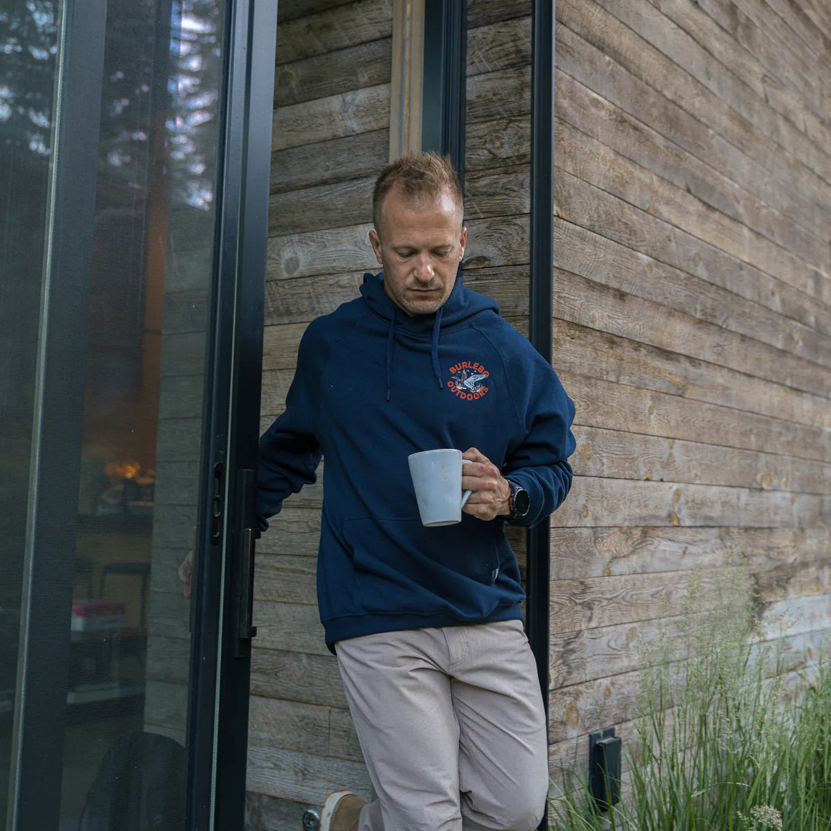 Old School Duck Hunt Navy Fleece Hoodie