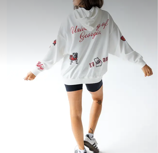 UGA All Over Sequin Hoodie