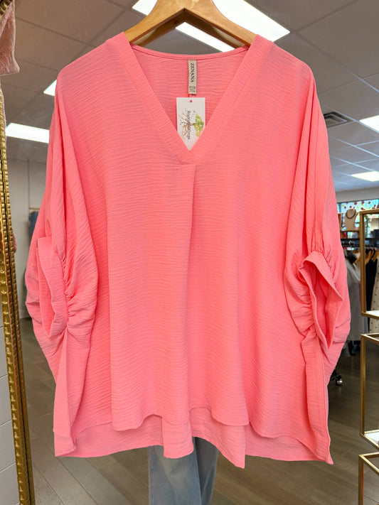 Airy Babe Top - Dk Pink
