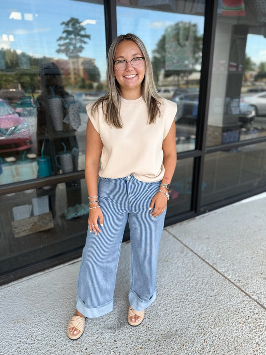 Striped Babe Denim