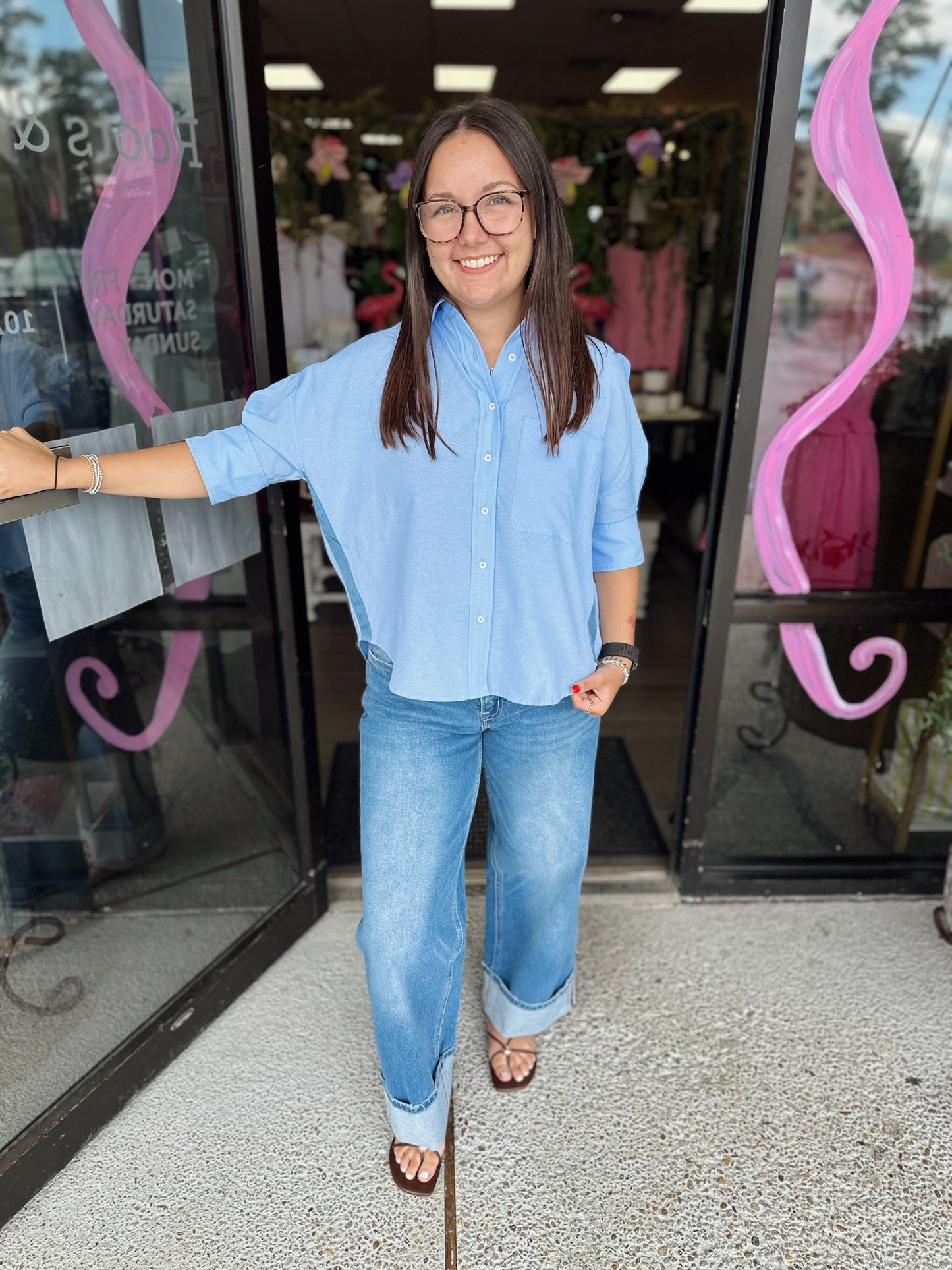 Alana Top - Denim