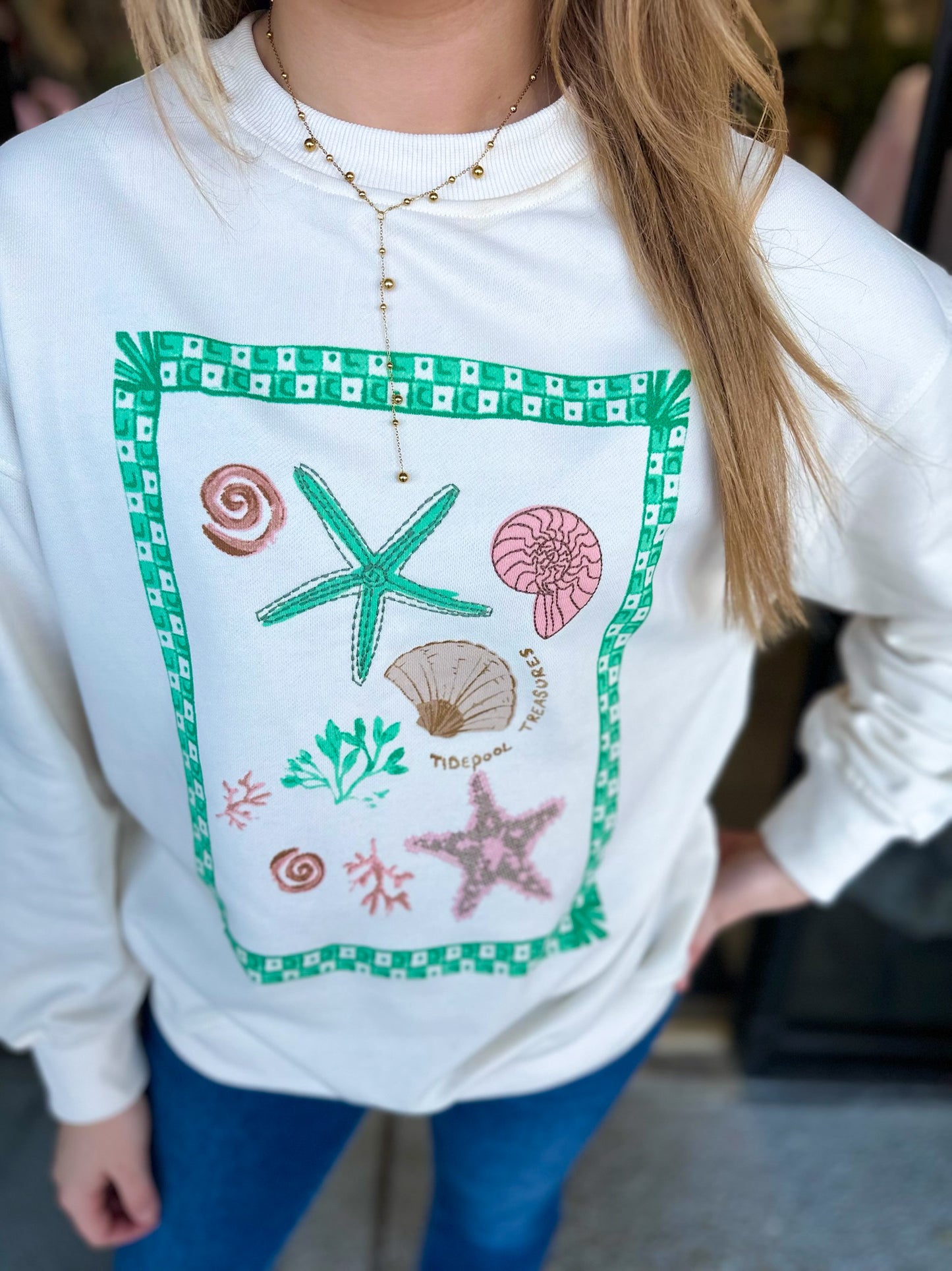 “Sea” Graphic Sweater