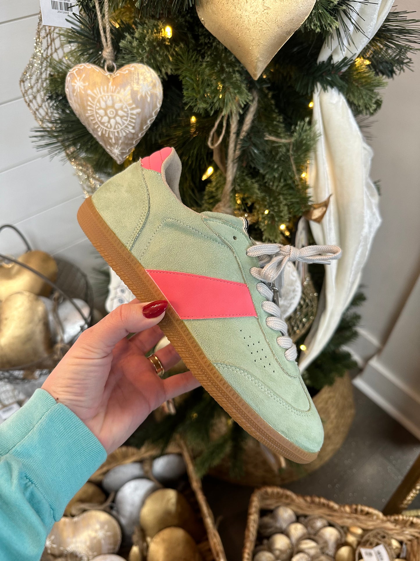 Sydney- Mint Suede