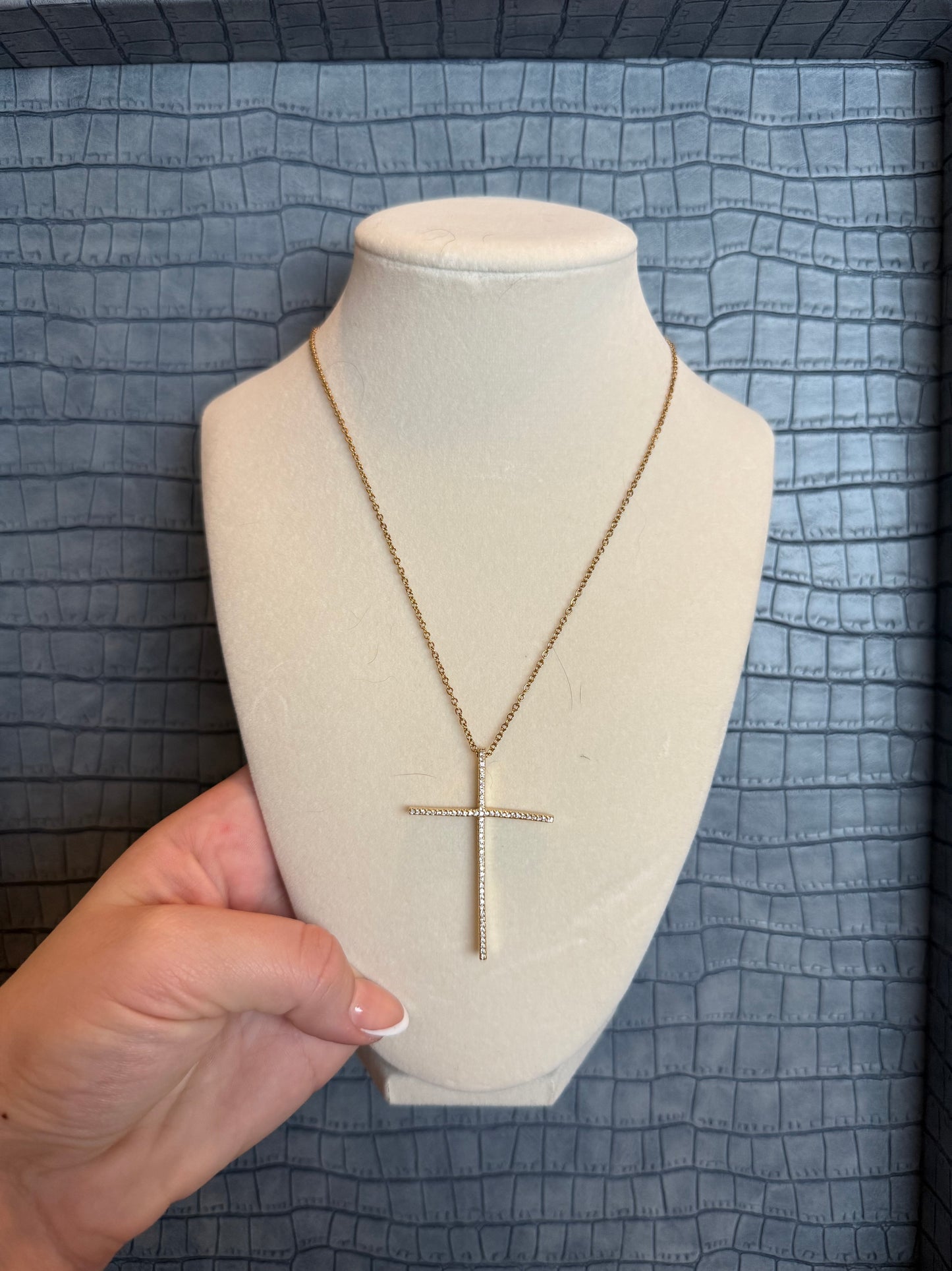 Dainty Girl Cross Necklace