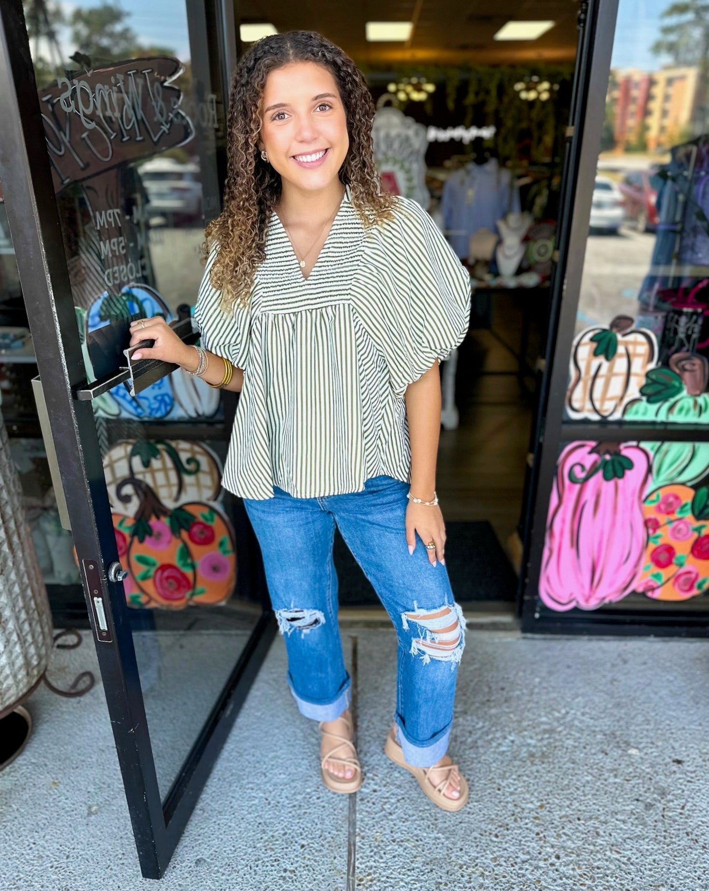 Skylar Stripe Top
