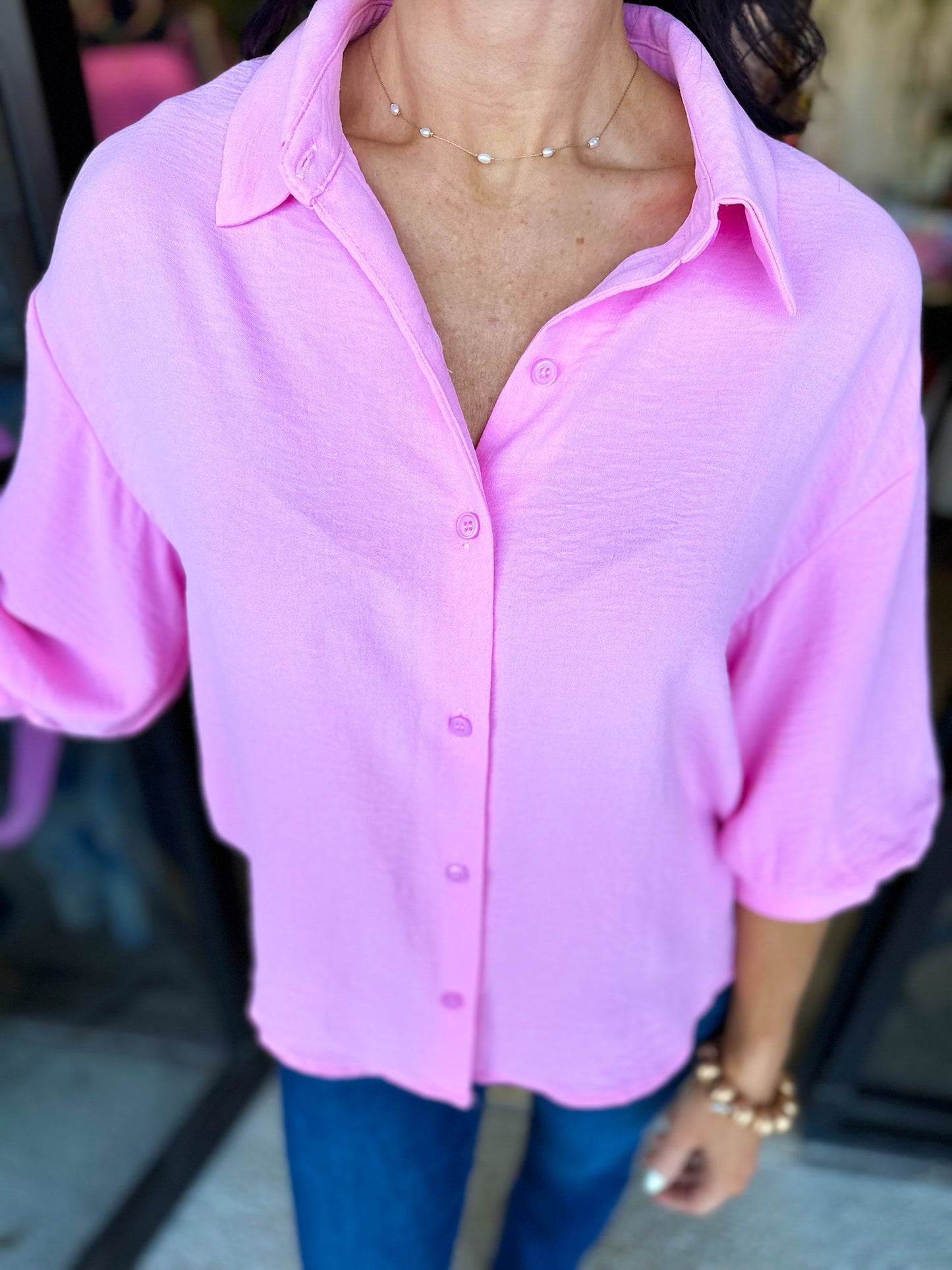 Believe More Top - pink