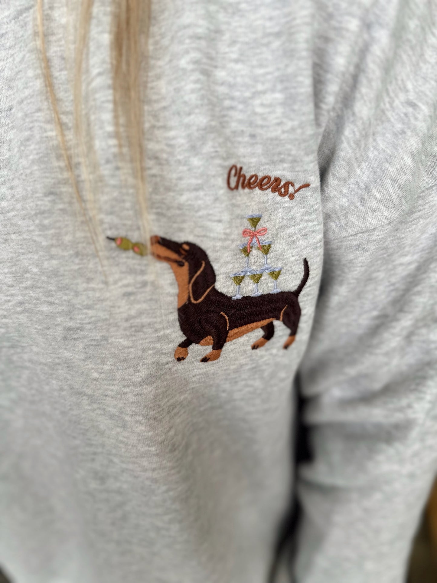 Martini Fleece Sweatshirt-Grey