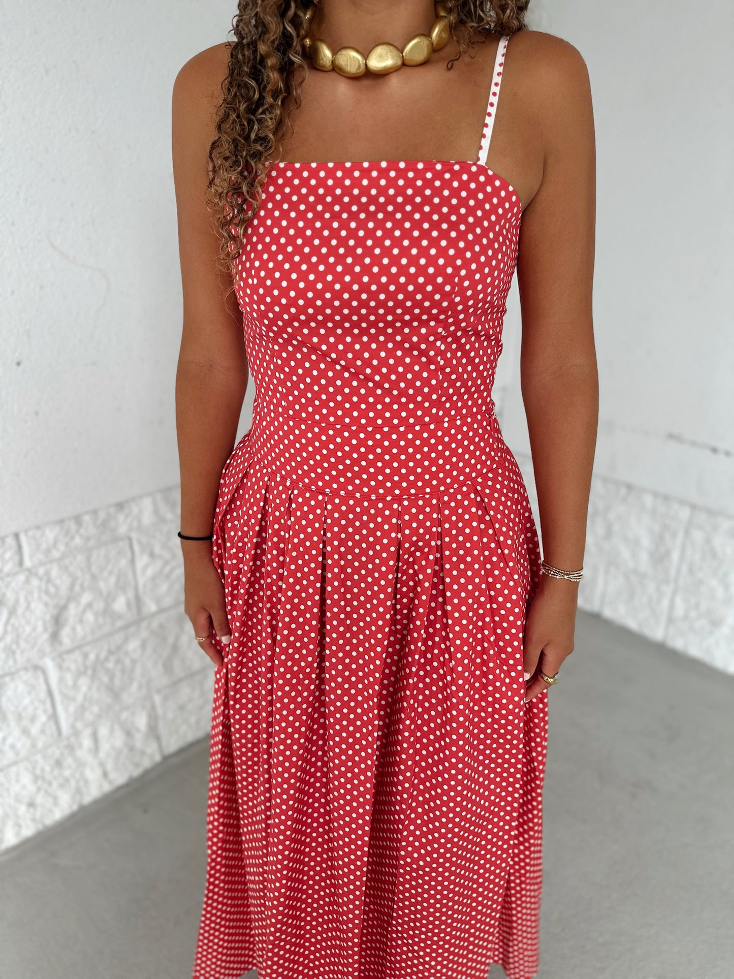 polka cutie set - red