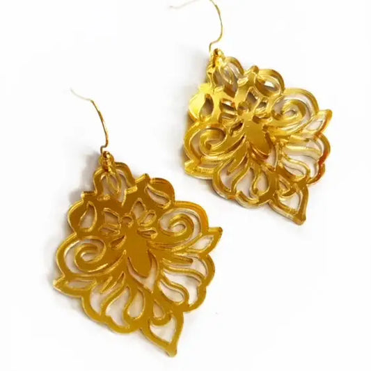 Damask Drop Earring