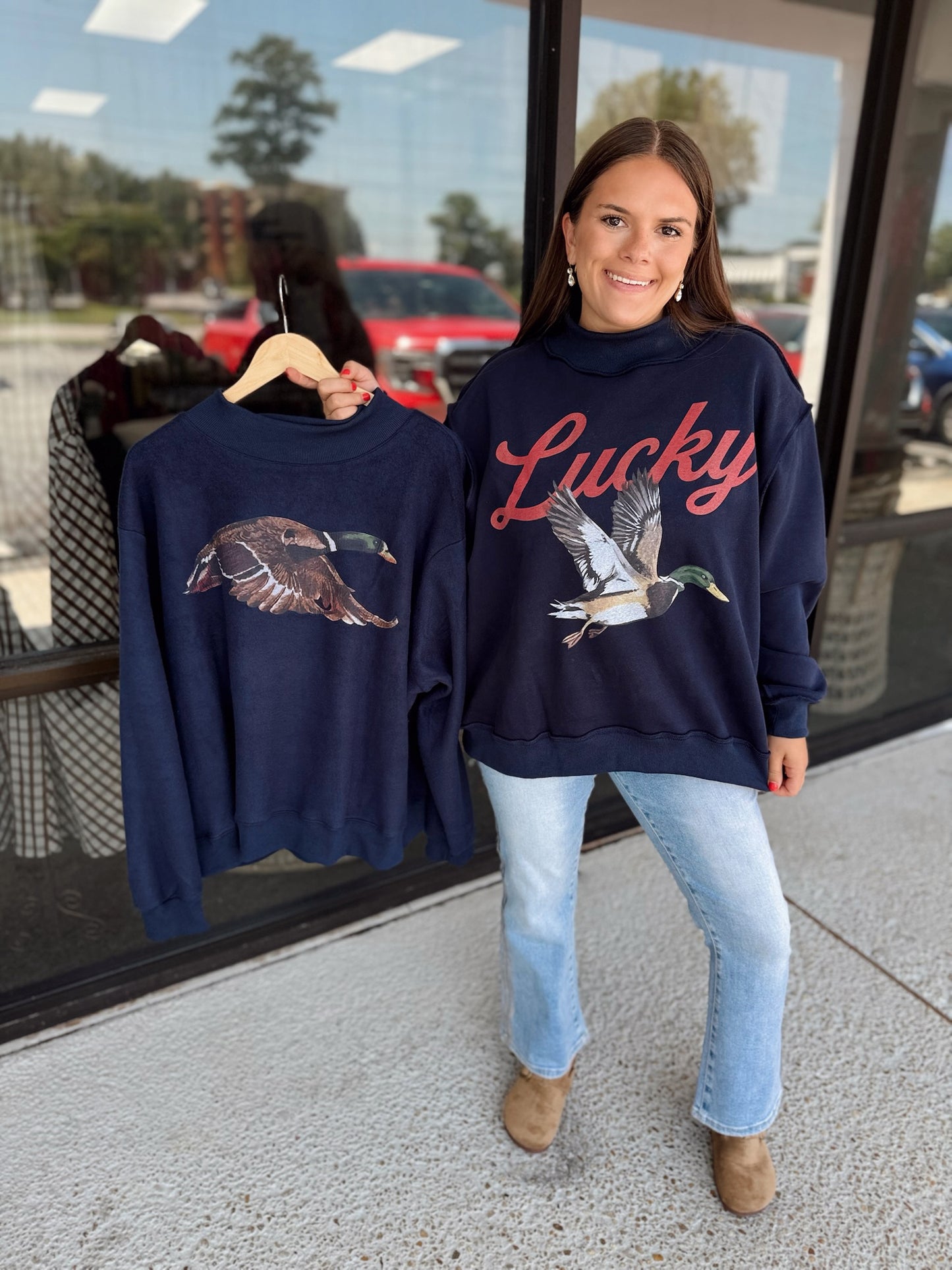 Lucky Mallard Mockneck