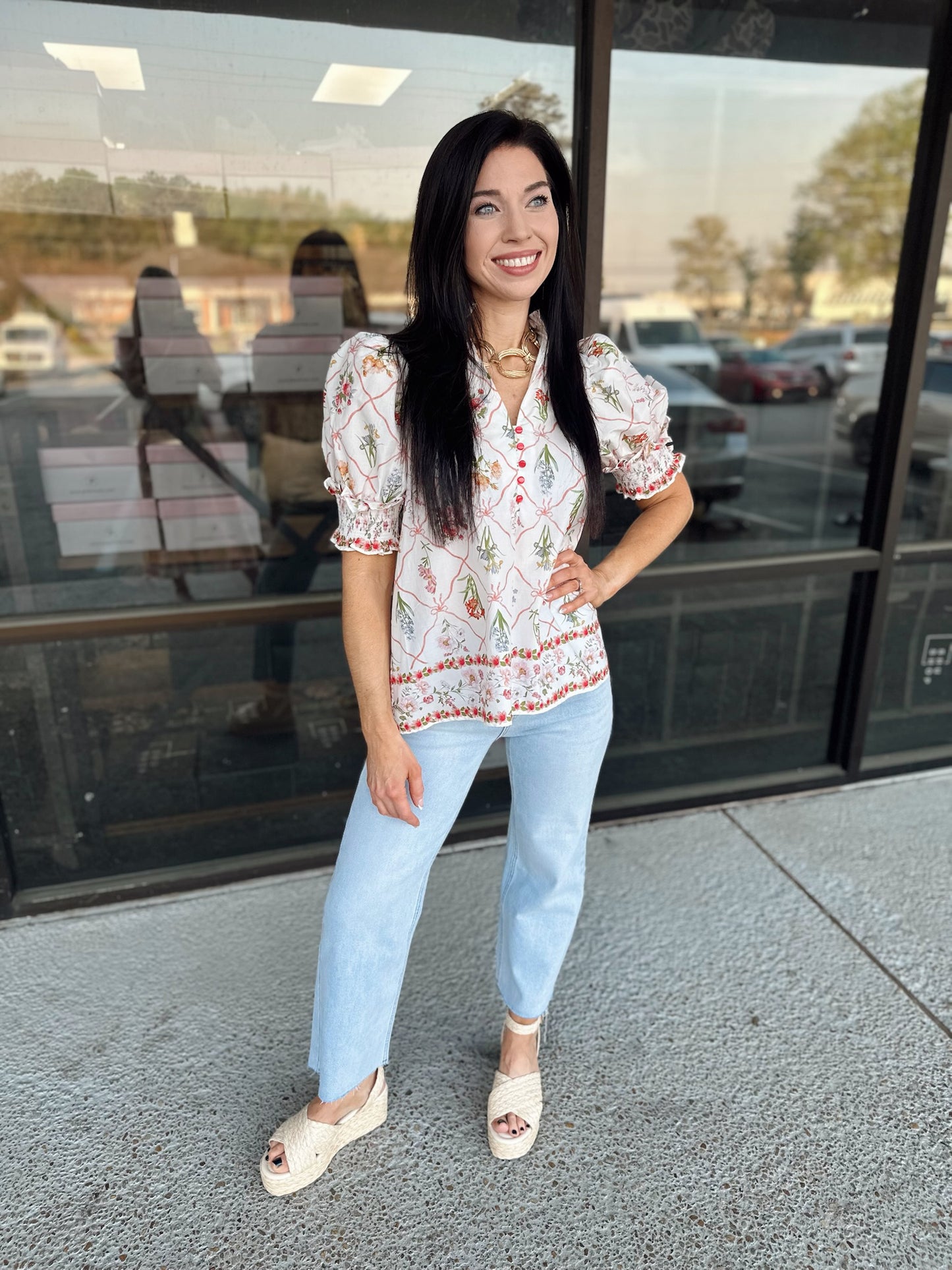 Hey Girl Top - red