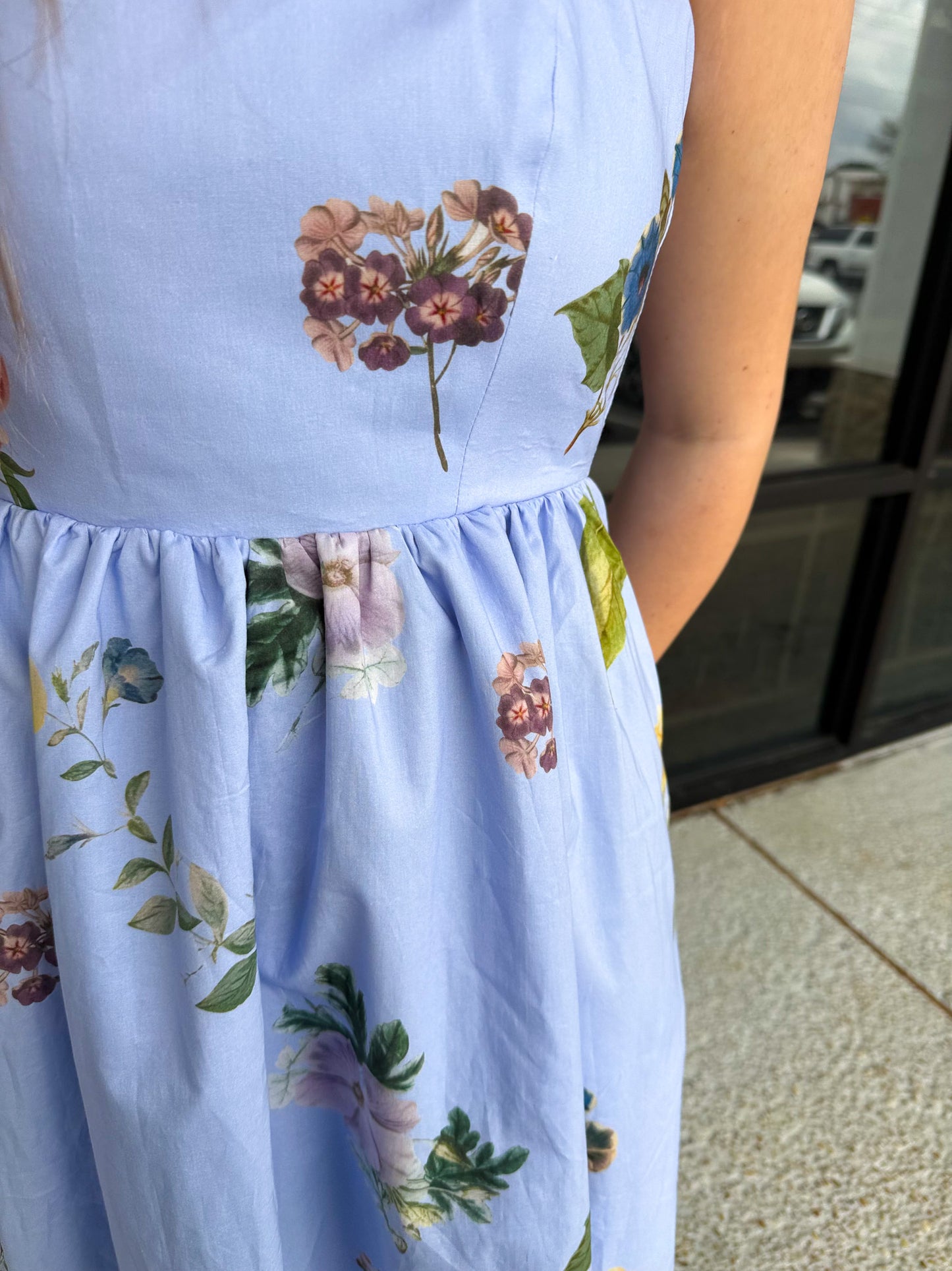 After Work Dress - Blue Mix