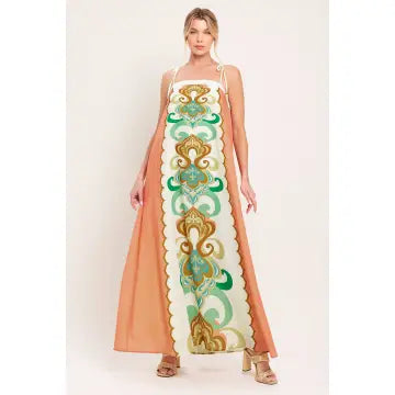 Kelsea Maxi - green/coral