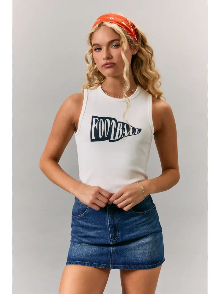 Football Tank Top - navy