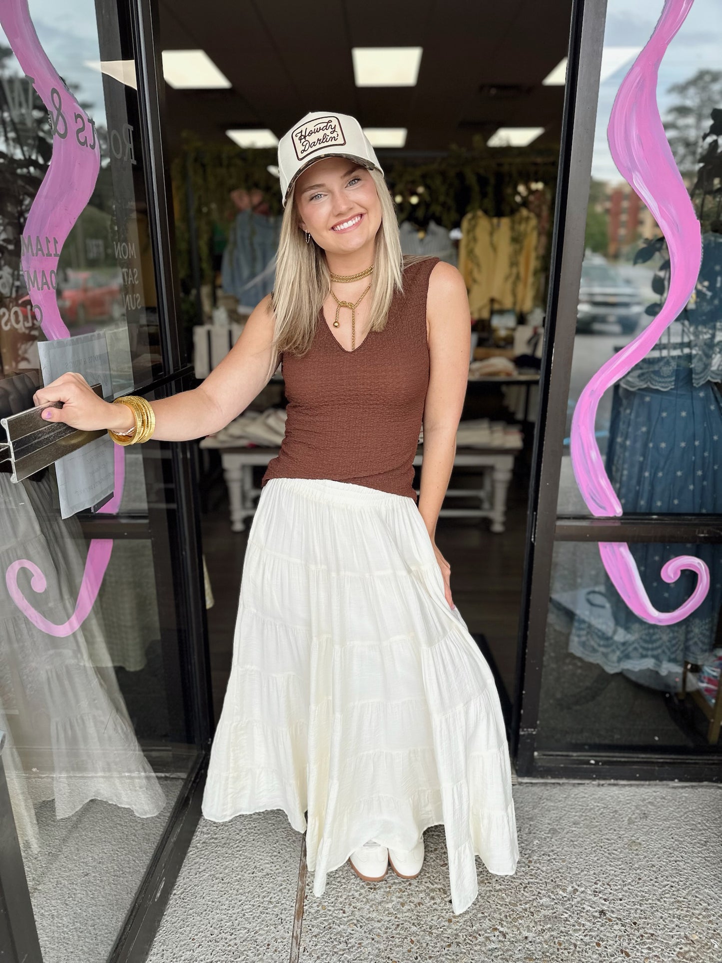 Trina Maxi Skirt - Off White