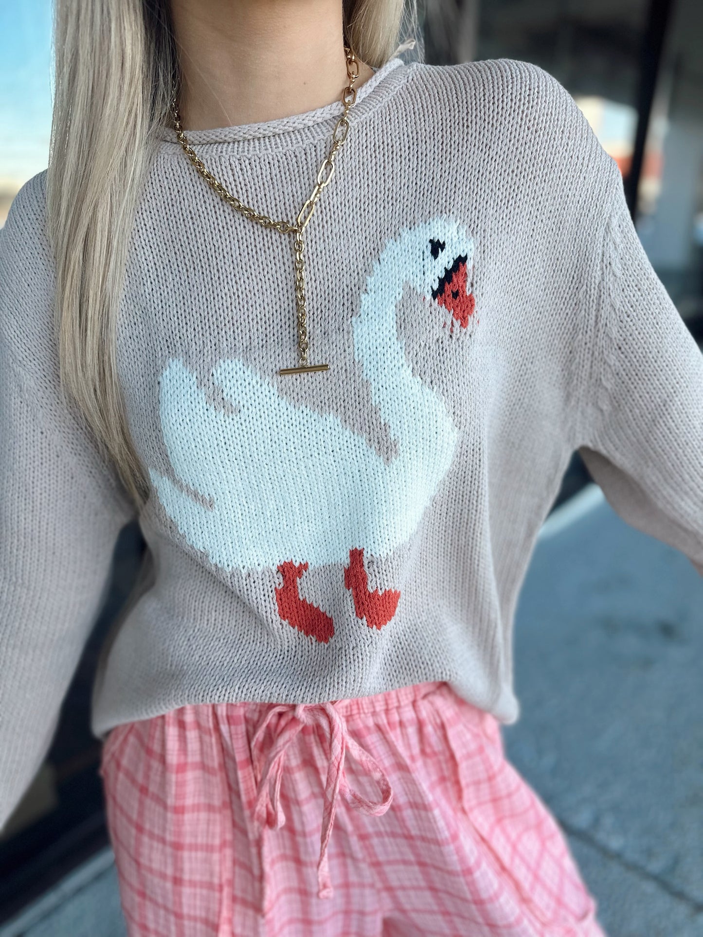 Swan Sweater - Stone