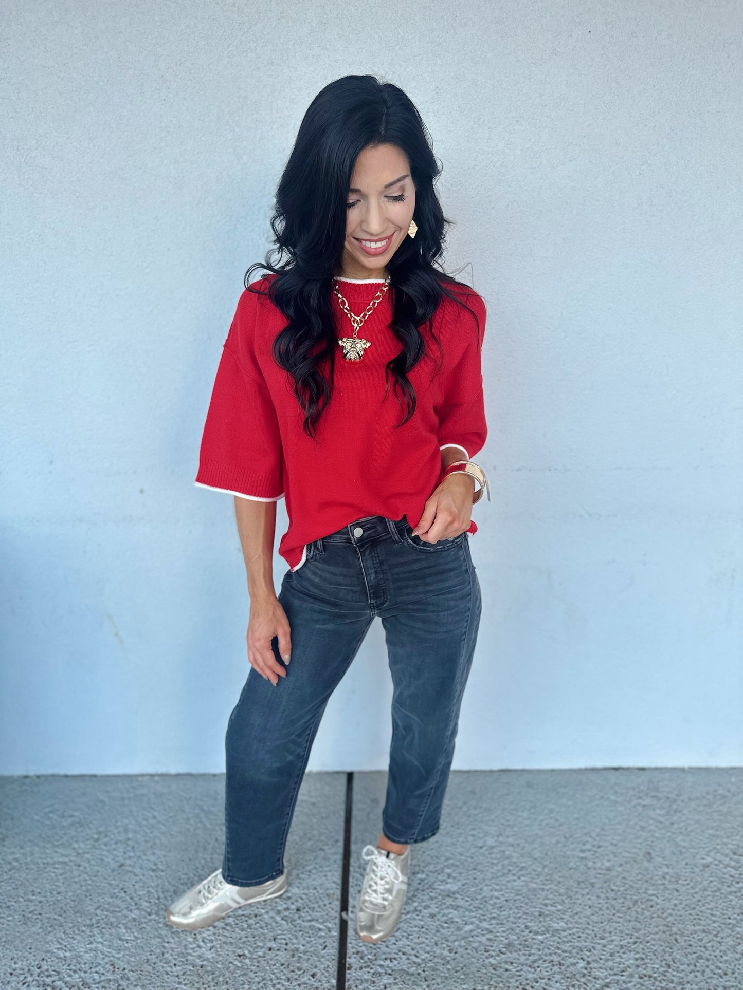 Halftime Cutie Top - red