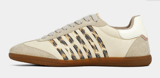 Stevie Sneaker - Beige Leopard