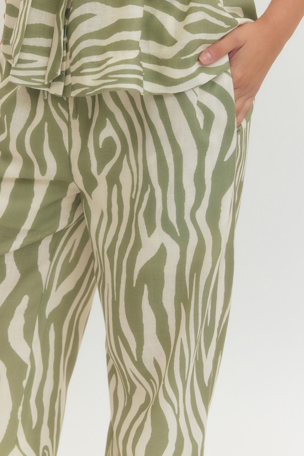 Seeing Stripes Pants - Sage