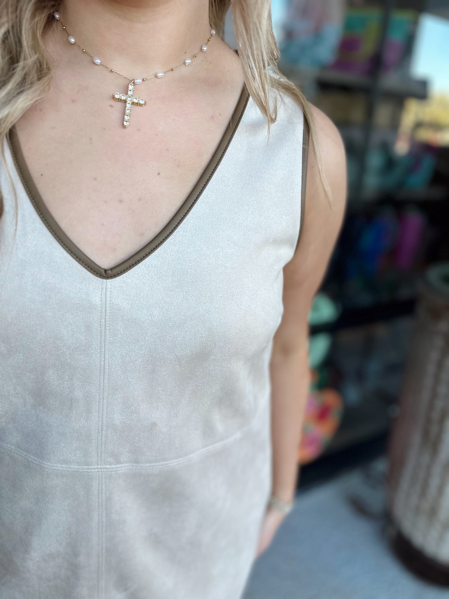 Suede Mini Dress