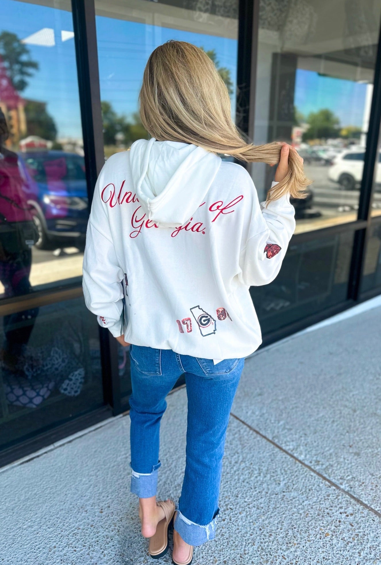 UGA All Over Sequin Hoodie