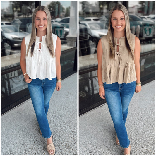 The Bowtiful Babe Top