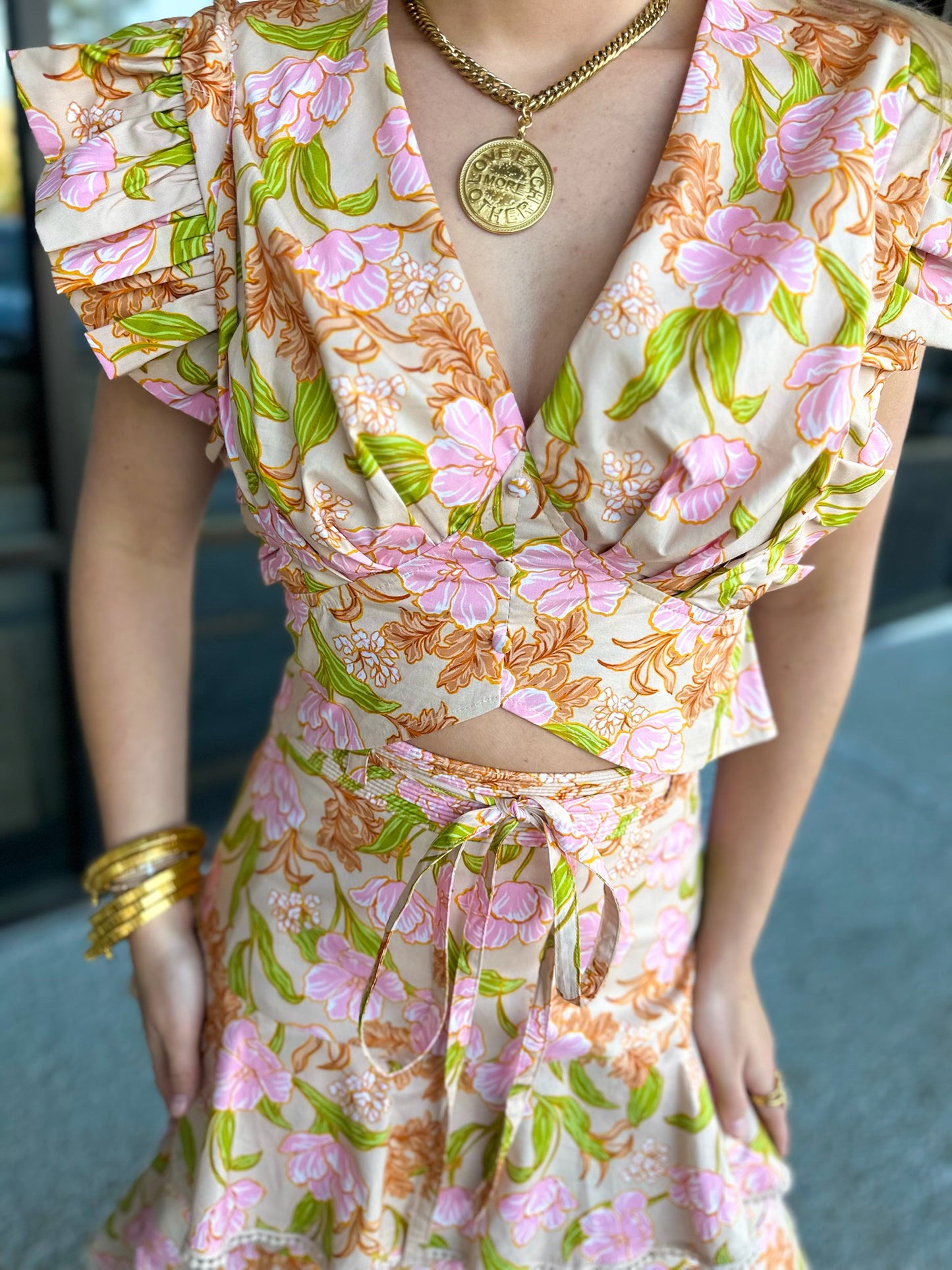 Blooming Meadow Set - beige multi