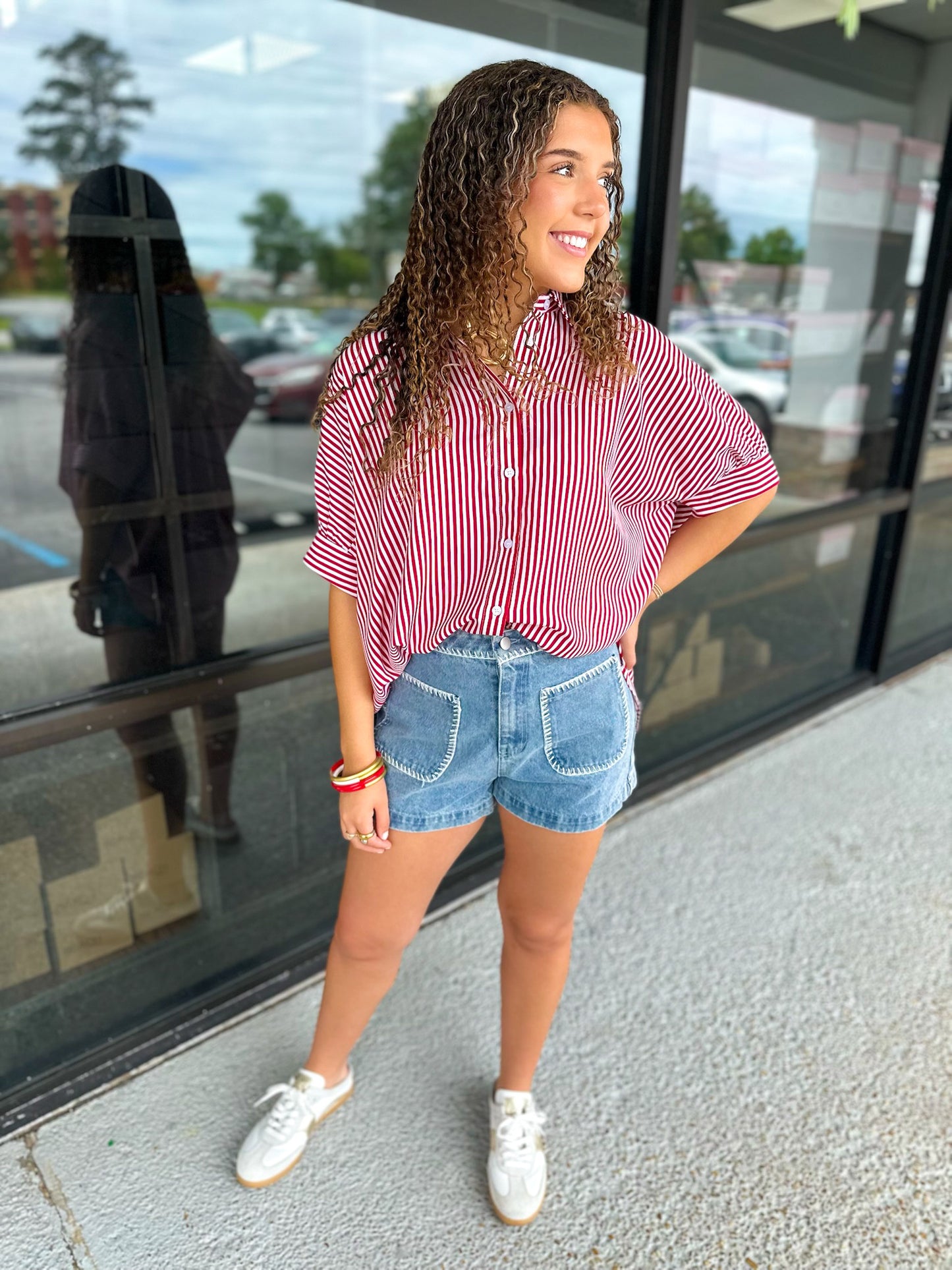 Patched Shorts