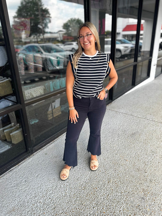 Stripe Knit Sleeveless