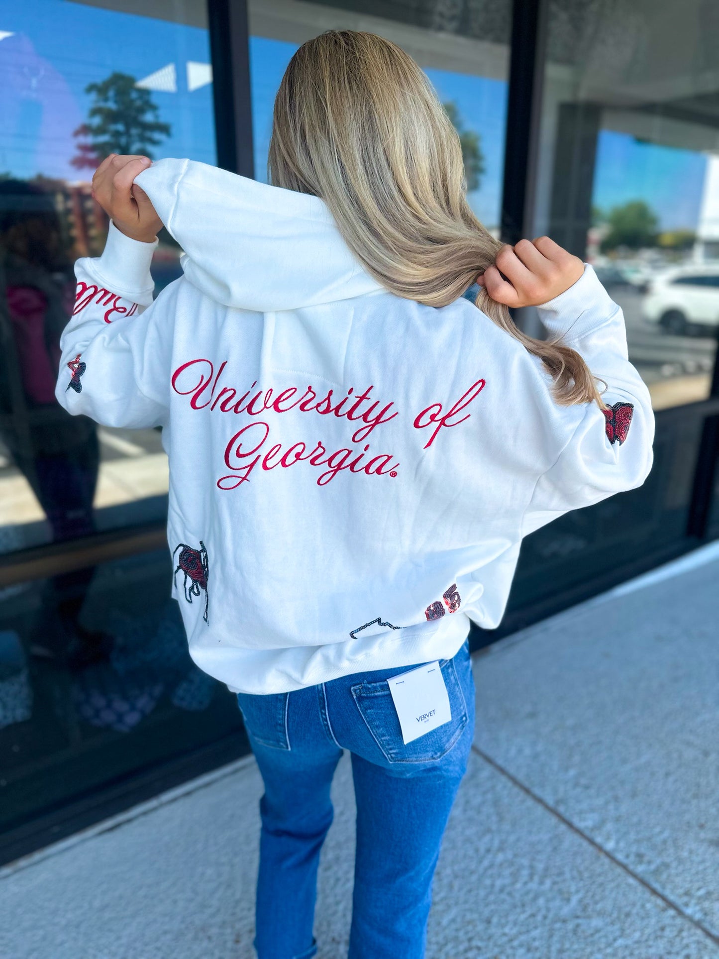 UGA All Over Sequin Hoodie