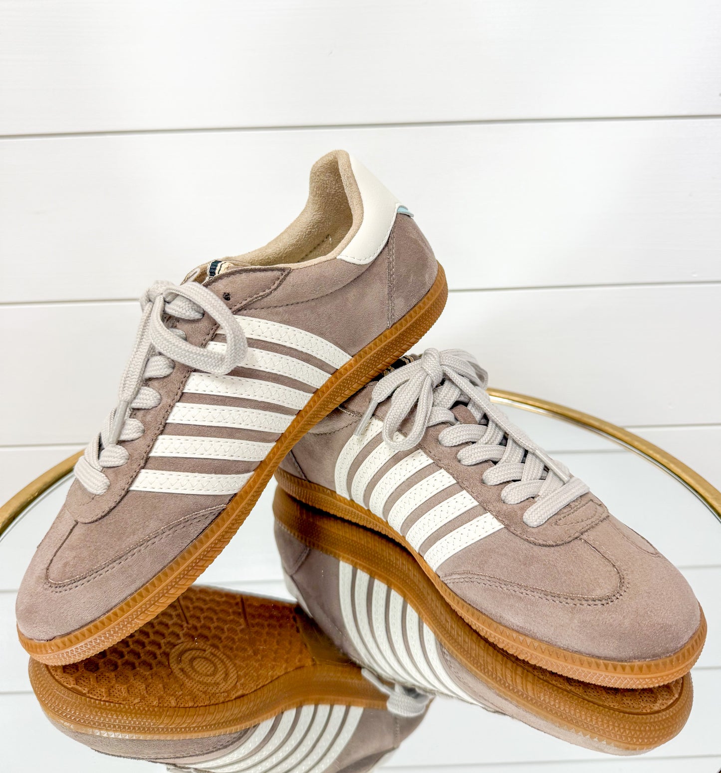 Stevie- Taupe Suede