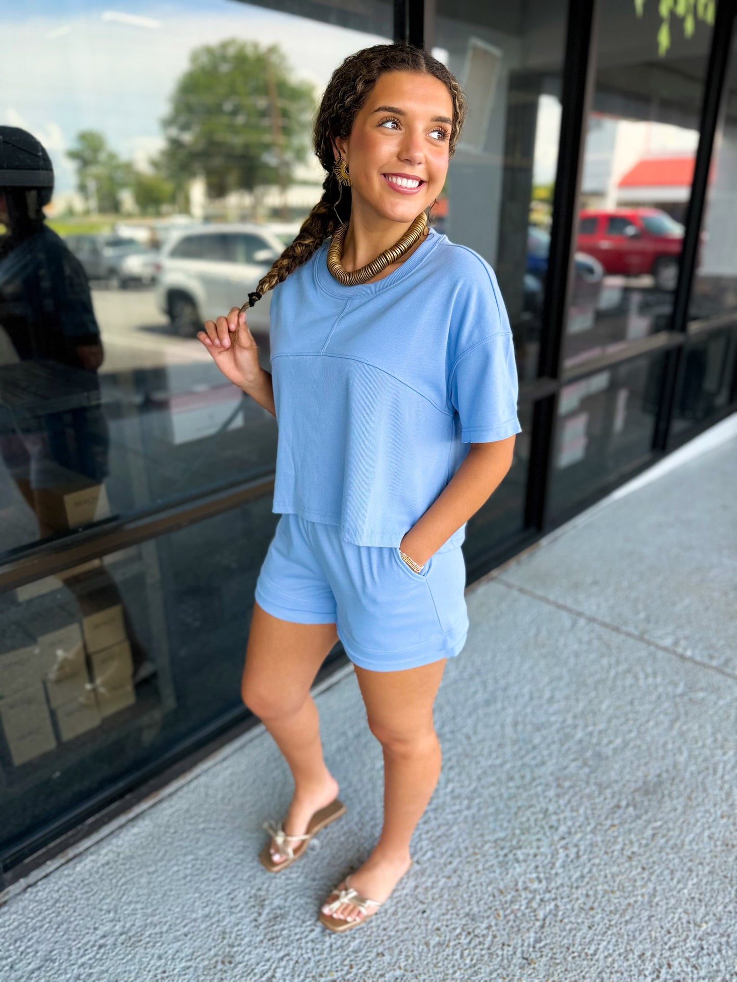 Caroline Set - sky blue