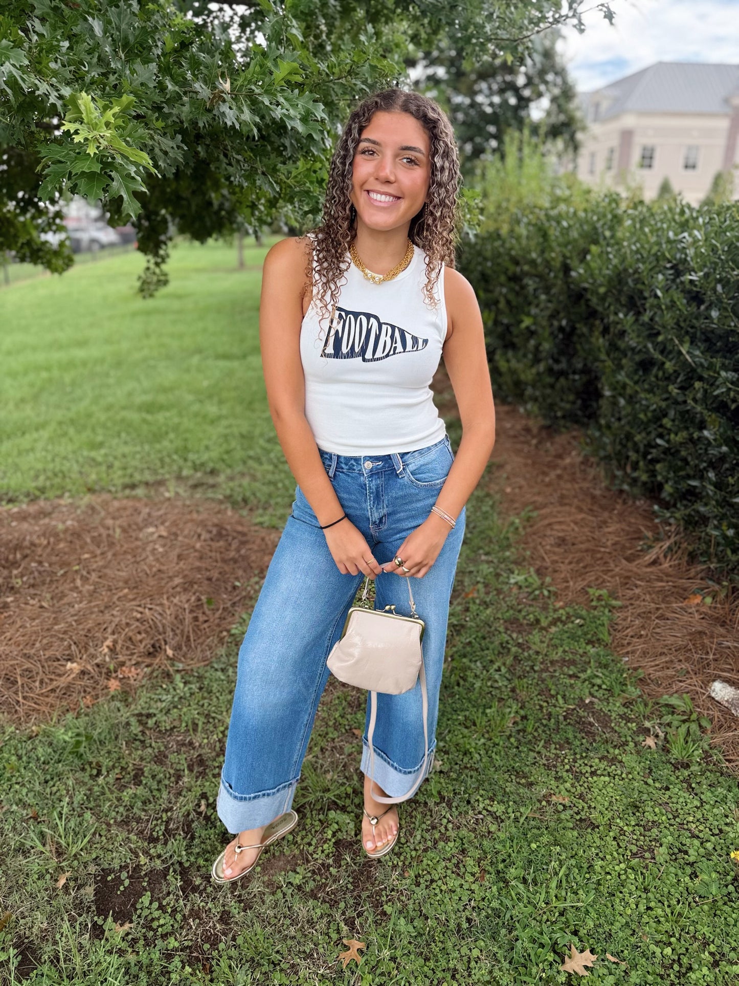 Football Tank Top - navy