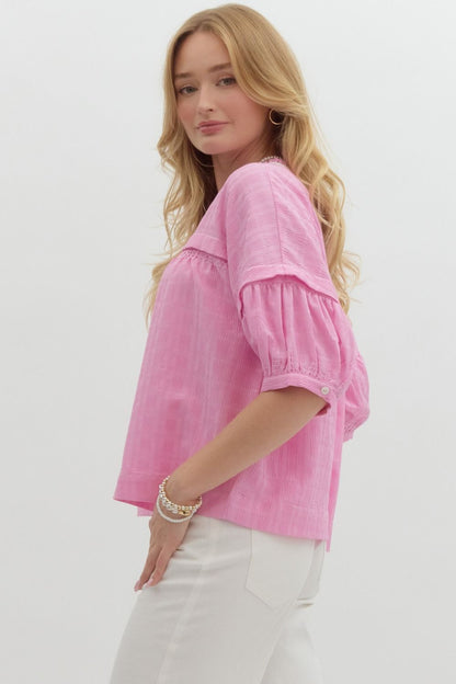 Cotton Candy Top - Pink