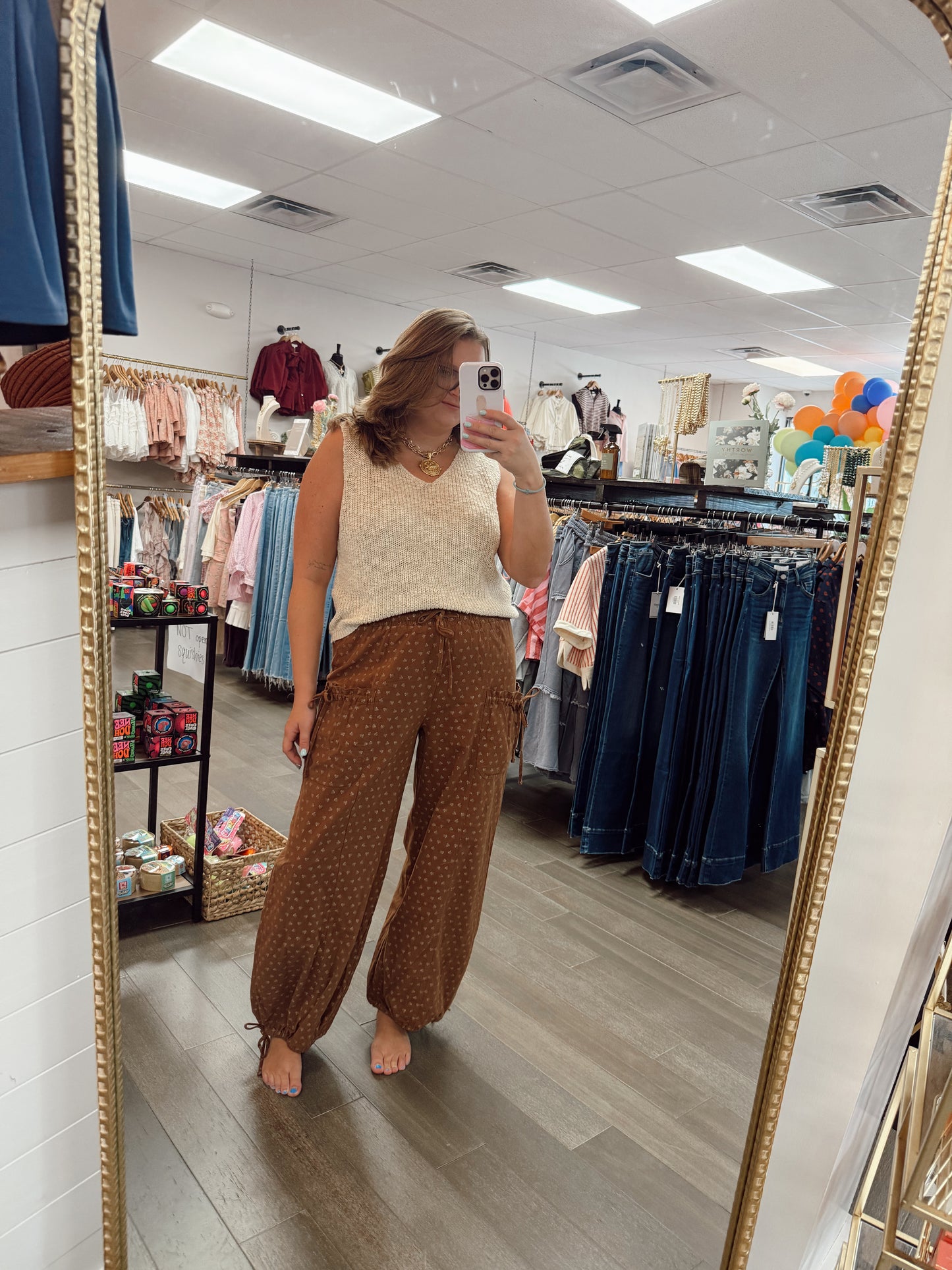 She Ain’t It Pants - camel