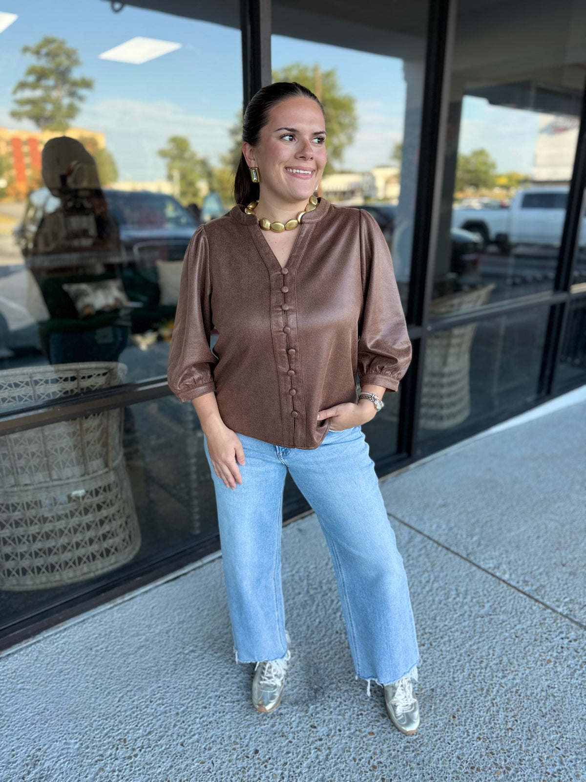 Neutral Babe Top - brown