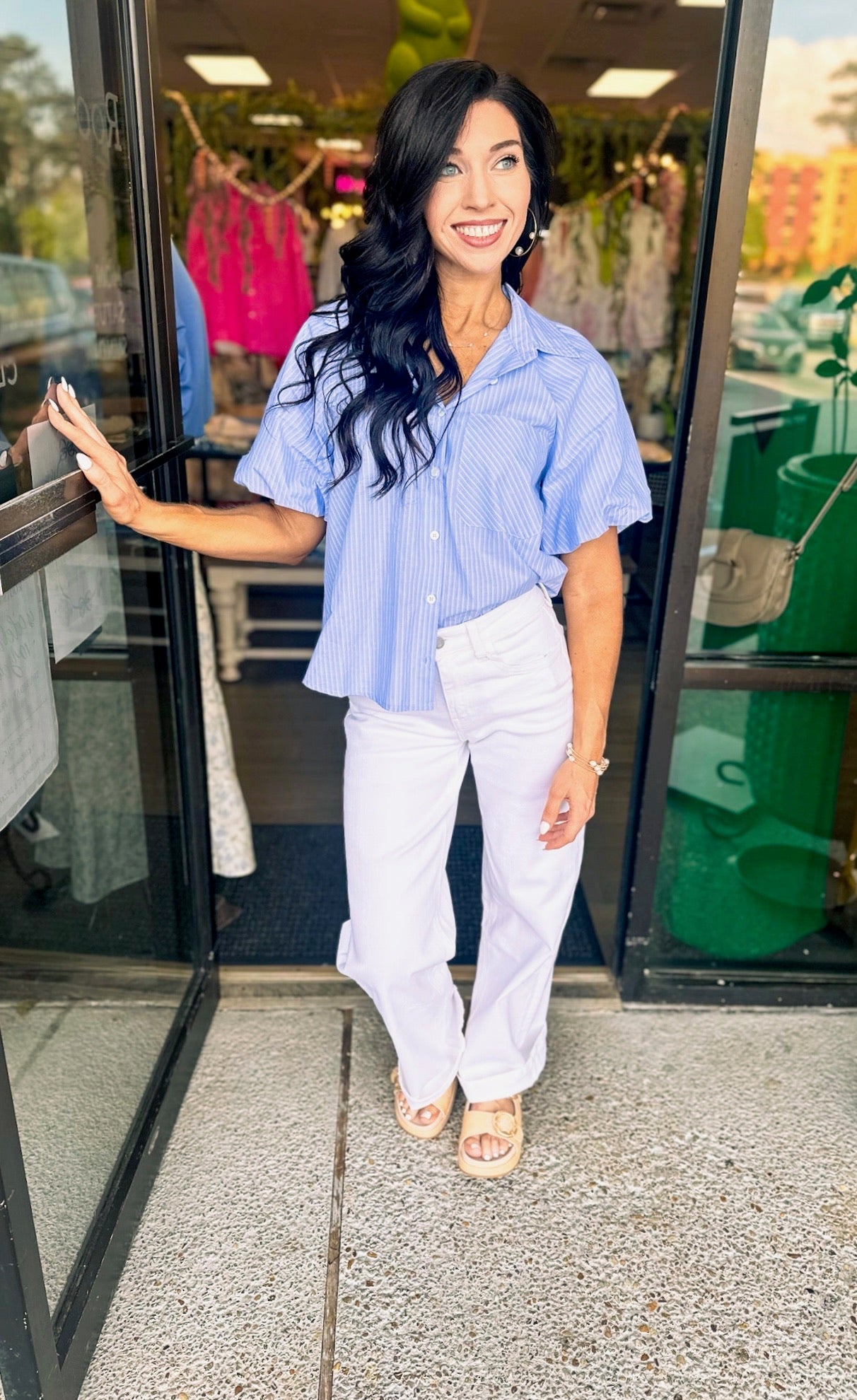 Optic White 32” Inseam Denim